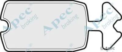 Комплект тормозных колодок, дисковый тормоз APEC braking купить
