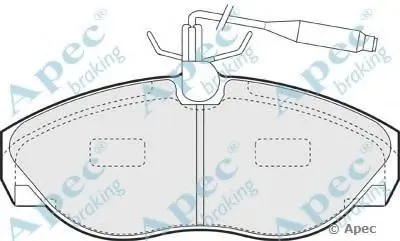 Комплект тормозных колодок, дисковый тормоз APEC braking купить