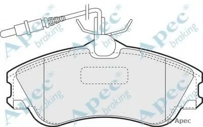 Комплект тормозных колодок, дисковый тормоз APEC braking купить