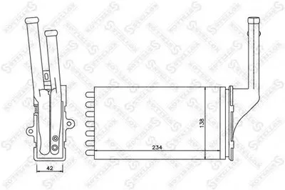 Теплообменник, отопление салона STELLOX купить
