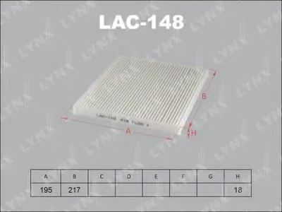 Фильтр, воздух во внутренном пространстве LYNXauto купить