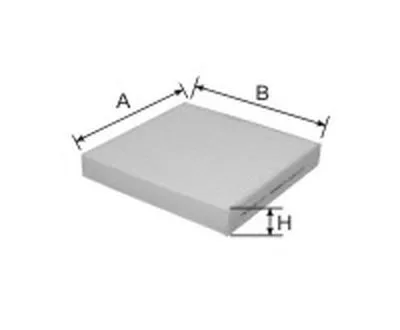 Фильтр, воздух во внутренном пространстве Cabin Filter (Standart) for SUZUKI/HONDA/FIAT GOODWILL купить