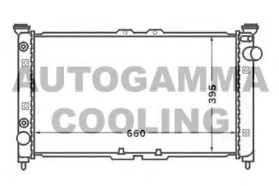 Радиатор, охлаждение двигателя AUTOGAMMA купить