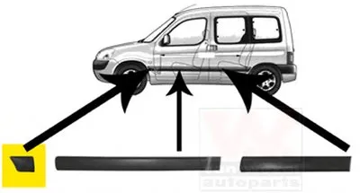Облицовка / защитная накладка, крыло VAN WEZEL купить