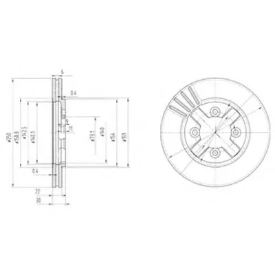 Тормозной диск DELPHI купить