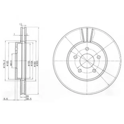 Тормозной диск DELPHI купить