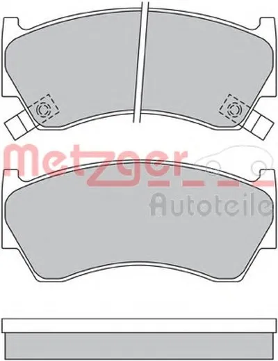 Комплект тормозных колодок, дисковый тормоз METZGER купить