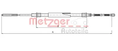 Трос, стояночная тормозная система COFLE METZGER купить