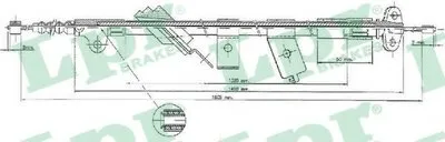 Трос, стояночная тормозная система LPR купить
