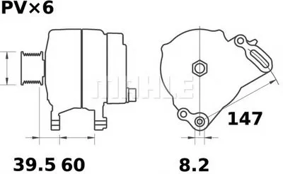 Генератор MAHLE ORIGINAL купить