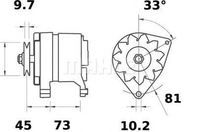 Генератор MAHLE ORIGINAL купить