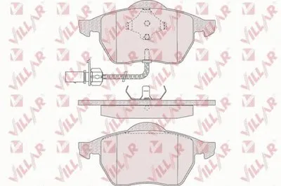 Комплект тормозных колодок, дисковый тормоз DIRECTIONAL BRAKE PADS VILLAR купить