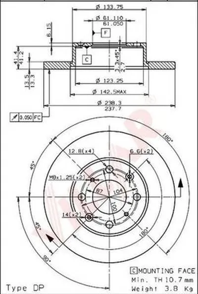 Тормозной диск VILLAR купить