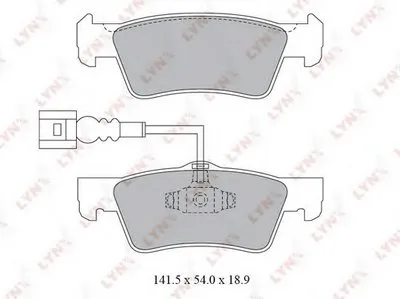 Комплект тормозных колодок, дисковый тормоз LYNXauto купить