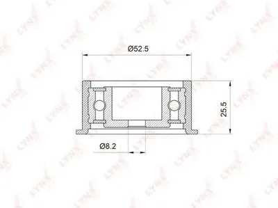 Паразитный / Ведущий ролик, зубчатый ремень LYNXauto купить