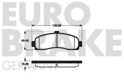 Комплект тормозных колодок, дисковый тормоз EUROBRAKE купить