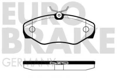 Комплект тормозных колодок, дисковый тормоз EUROBRAKE купить