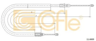 Трос, стояночная тормозная система COFLE купить
