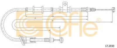 Трос, стояночная тормозная система COFLE купить