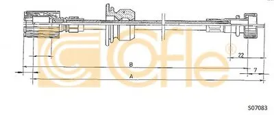 Тросик спидометра COFLE купить