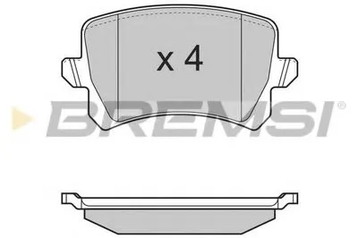 Комплект тормозных колодок, дисковый тормоз BREMSI купить