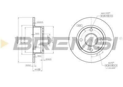 Тормозной диск BREMSI купить