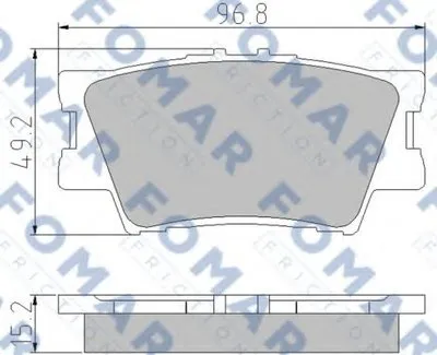 Комплект тормозных колодок, дисковый тормоз FOMAR Friction купить