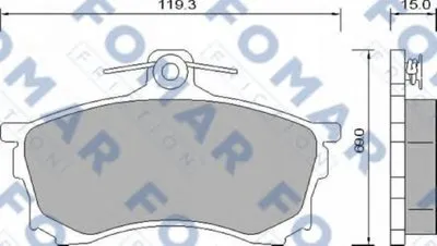 Комплект тормозных колодок, дисковый тормоз FOMAR Friction купить