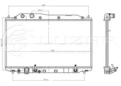 Радиатор, охлаждение двигателя LUZAR купить