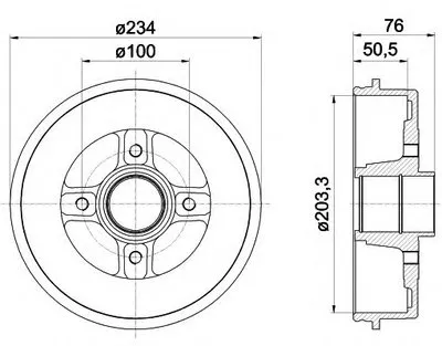 Тормозной барабан HELLA купить