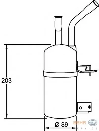 Осушитель, кондиционер BEHR HELLA SERVICE HELLA купить