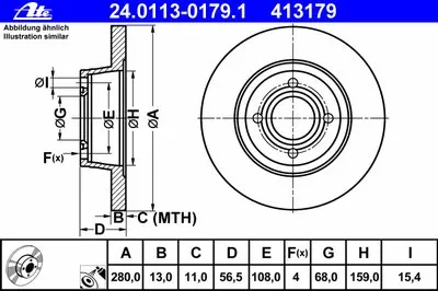 Тормозной диск ATE купить