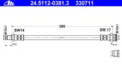 Тормозной шланг ATE купить