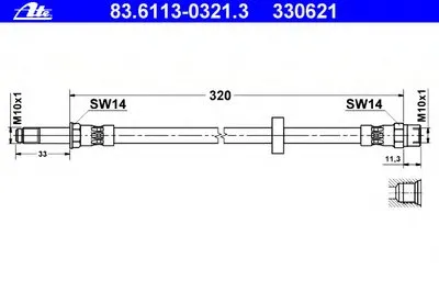 Тормозной шланг ATE купить