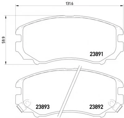 Комплект тормозных колодок, дисковый тормоз HELLA PAGID купить