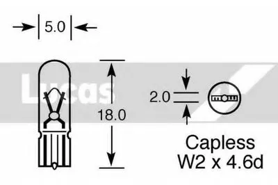 Лампа накаливания, дополнительный фонарь сигнала торможения LUCAS ELECTRICAL купить