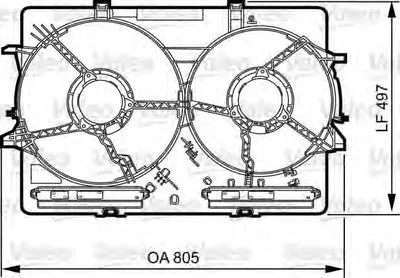 Кронштейн, вентилятор радиатора VALEO купить