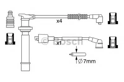 Комплект проводов зажигания BOSCH купить