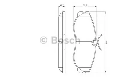 Комплект тормозных колодок, дисковый тормоз BOSCH купить