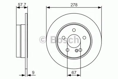 Тормозной диск BOSCH купить