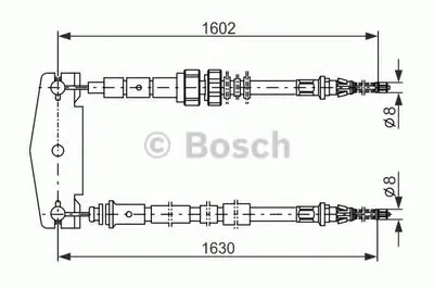 Трос, стояночная тормозная система BOSCH купить
