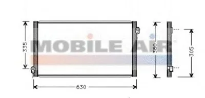 Конденсатор, кондиционер VAN WEZEL купить