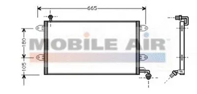 Конденсатор, кондиционер VAN WEZEL купить