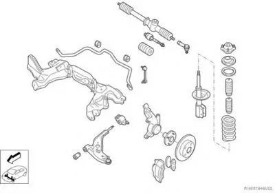 Рулевое управление; Подвеска колеса HERTH+BUSS JAKOPARTS купить