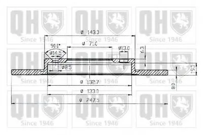 Тормозной диск QUINTON HAZELL купить