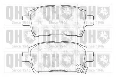 Комплект тормозных колодок, дисковый тормоз QUINTON HAZELL купить