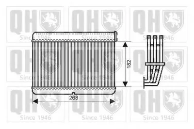 Теплообменник, отопление салона QUINTON HAZELL купить