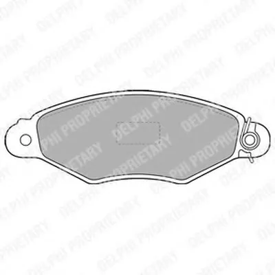 Комплект тормозных колодок, дисковый тормоз DELPHI купить