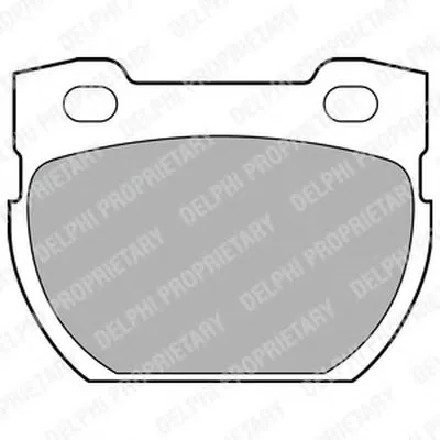 Комплект тормозных колодок, дисковый тормоз DELPHI купить