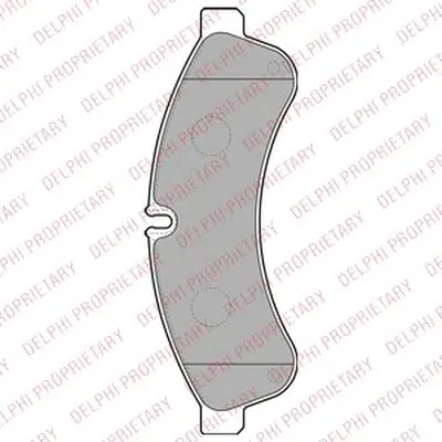 Комплект тормозных колодок, дисковый тормоз DELPHI купить